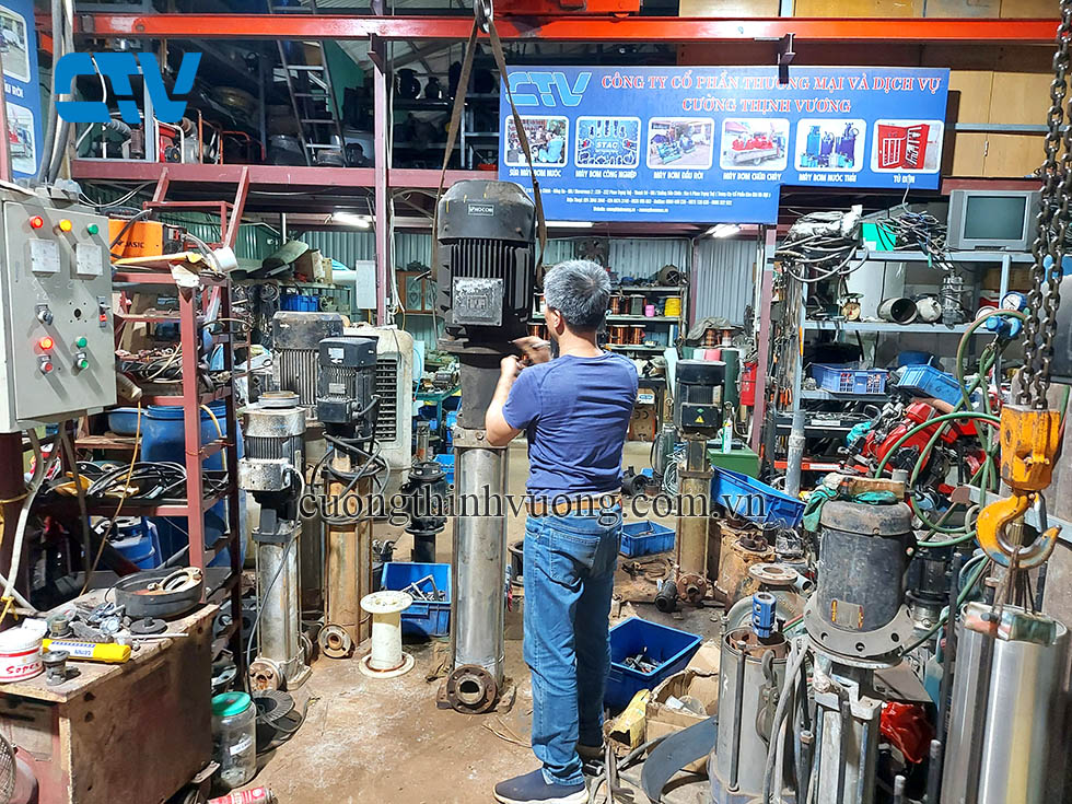 Sửa máy bơm trục đứng ShowFou uy tín, chất lượng