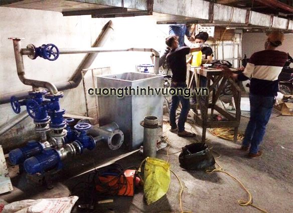 Cường Thịnh Vương thi công lắp đặt hệ thống máy bơm nước thải